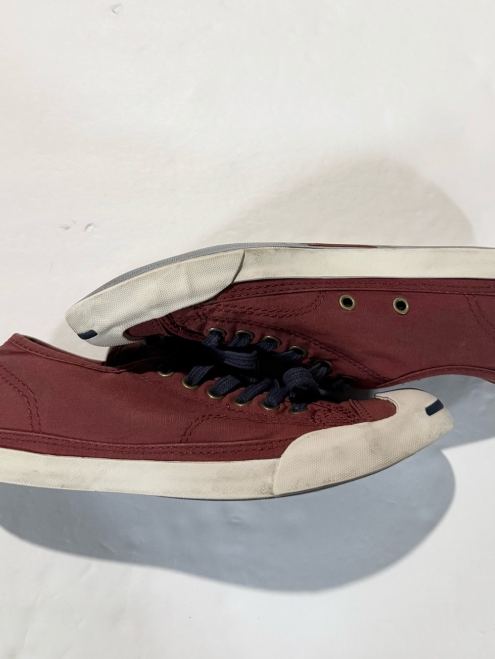 Jack Purcell Women’s (Unisex) Converse Maroon Low Top Canvas Shoes Size 7.5